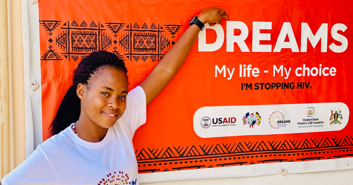 Ainembabazi Annitah, 21, is a DREAMS ambassador.